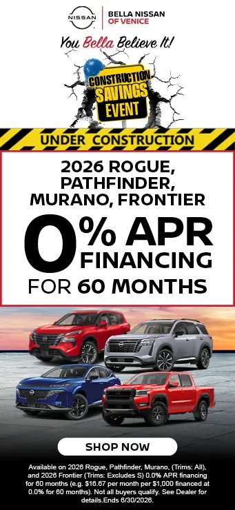 2026 Frontier, Rogue, Murano, Pathfinder